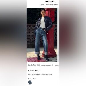 Agolde Fran jeans size 30